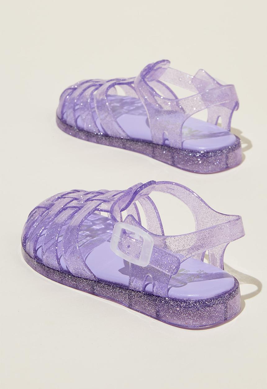 Cotton On - Elsie jelly sandal - lilac drop glitter