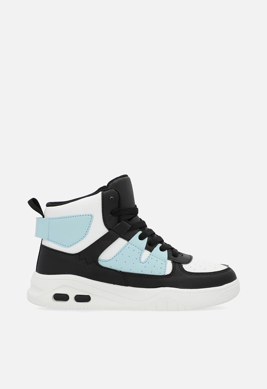Pop Candy - Colour block hi top sneakers-black & white