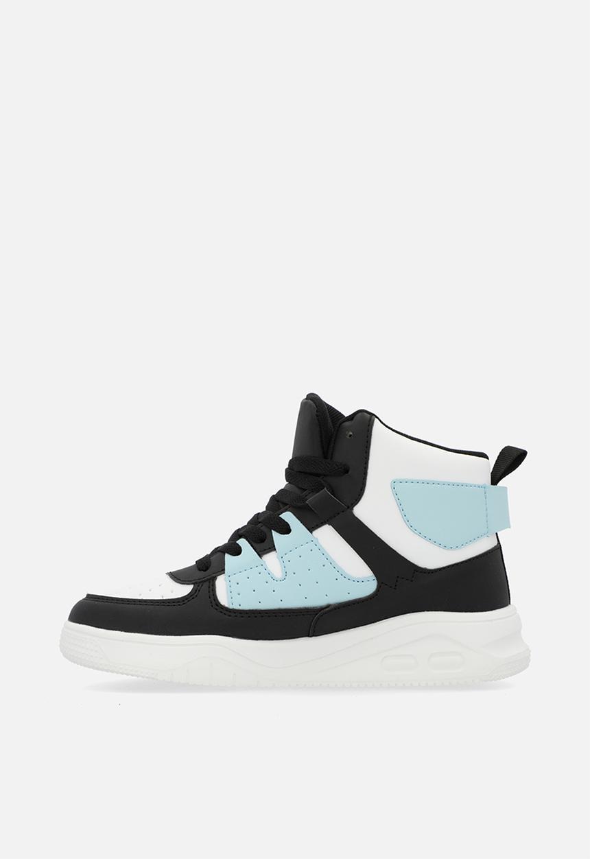 Pop Candy - Colour block hi top sneakers-black & white