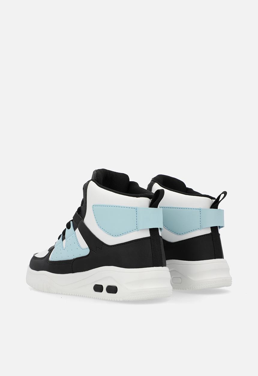 Pop Candy - Colour block hi top sneakers-black & white