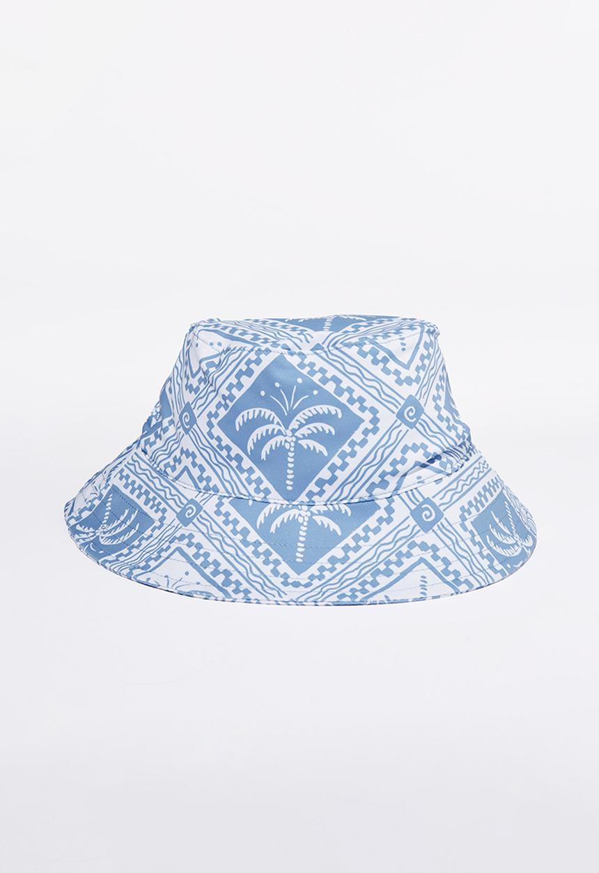 Cotton On - Swim bucket hat - dusk blue/tile palm