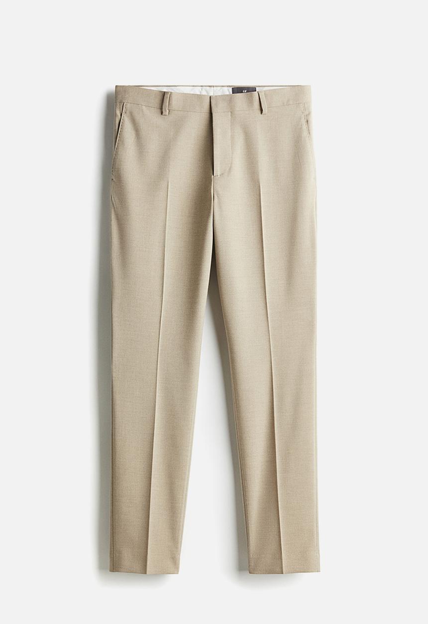 H&M - Slim fit suit trousers - beige