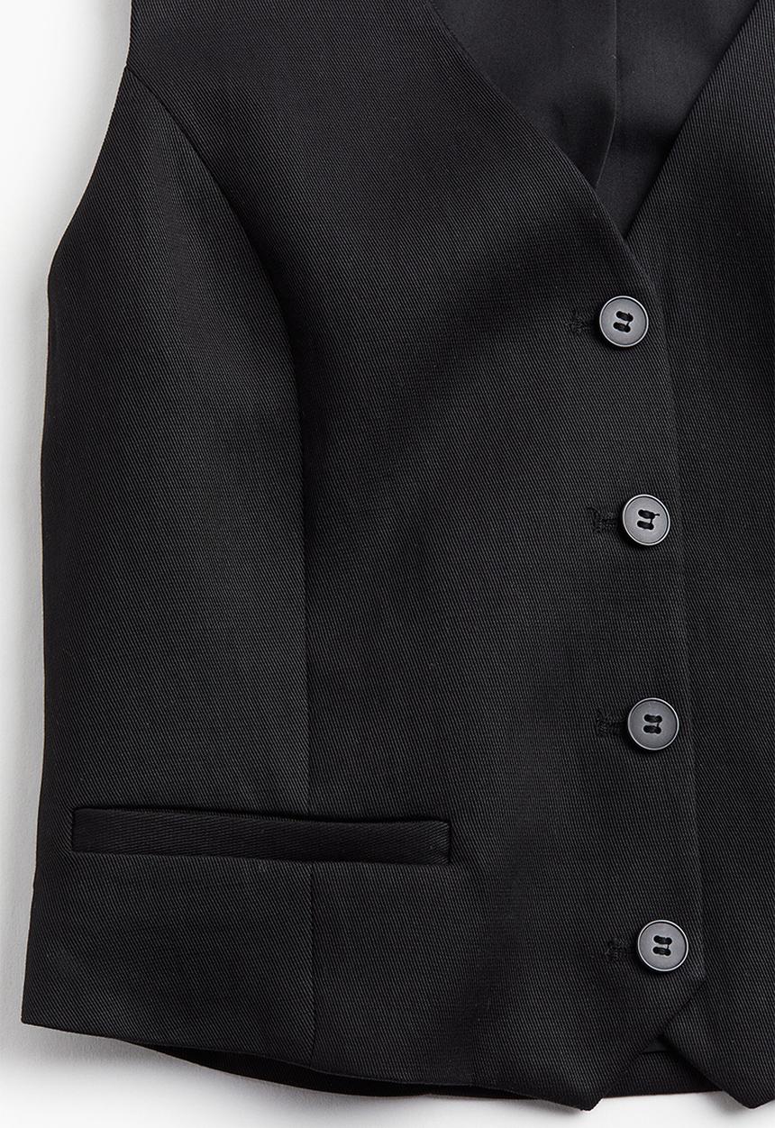 H&M - Suit waistcoat - black