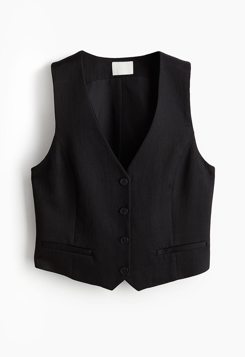 H&M - Suit waistcoat - black