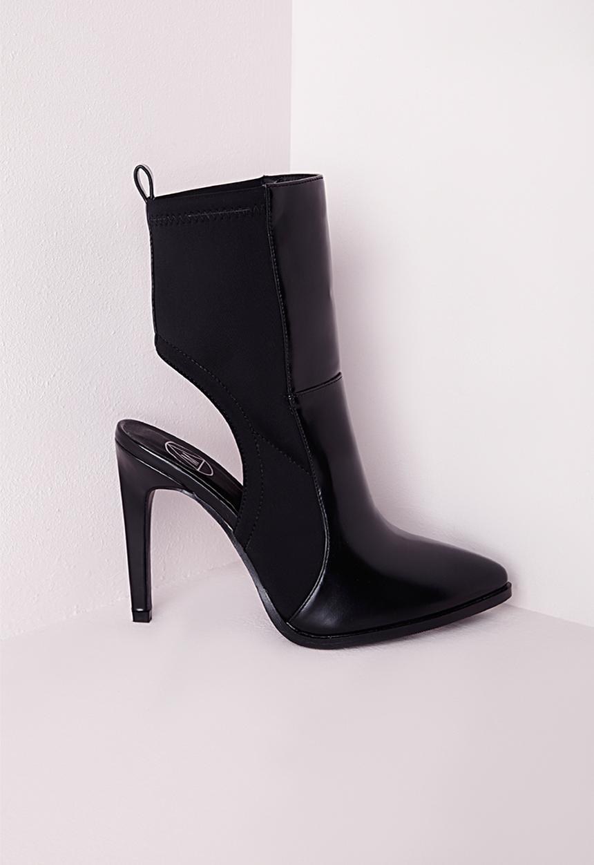 Missguided - Cut Out Stiletto Boots