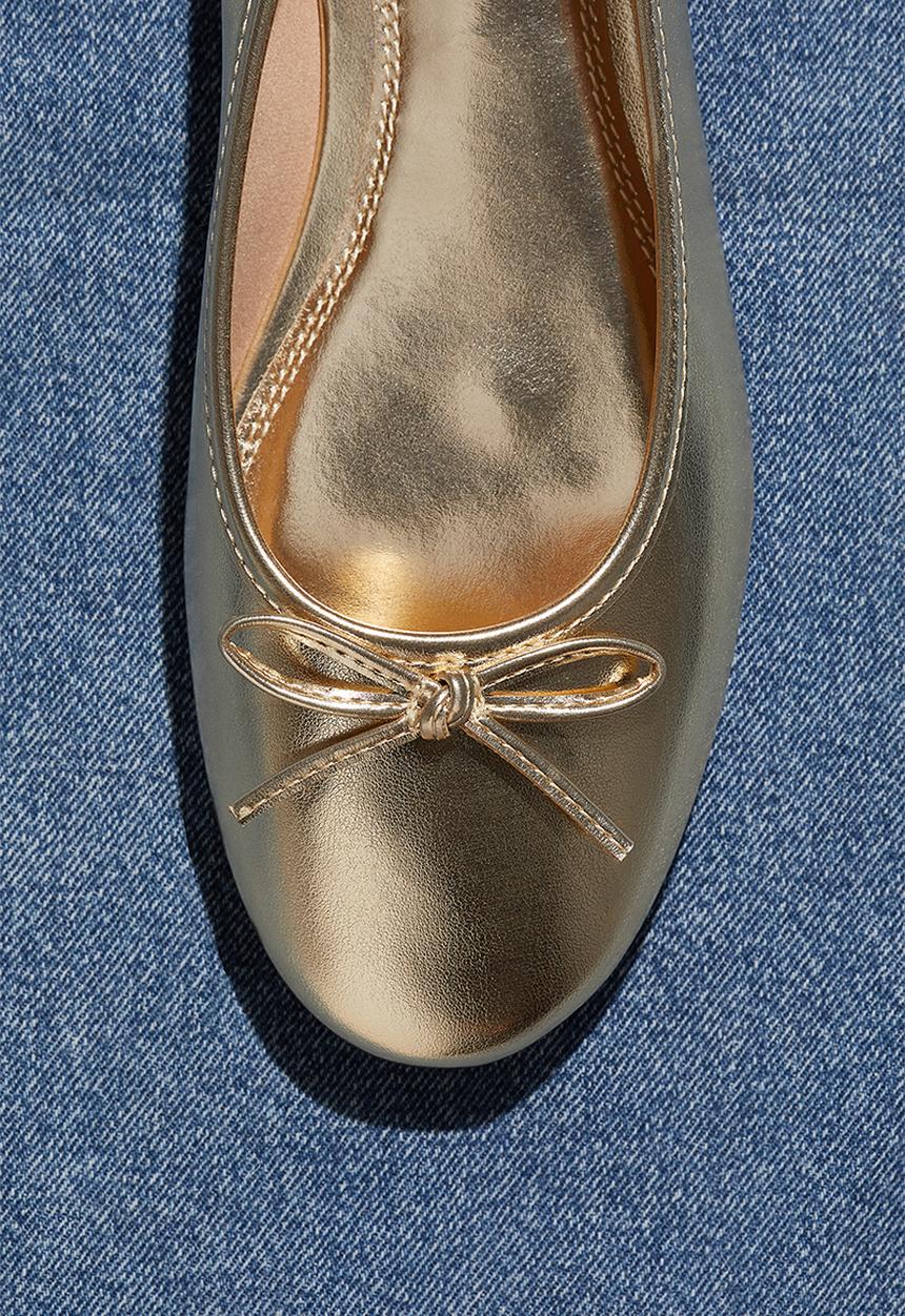 H&M - Ballet pumps - gold