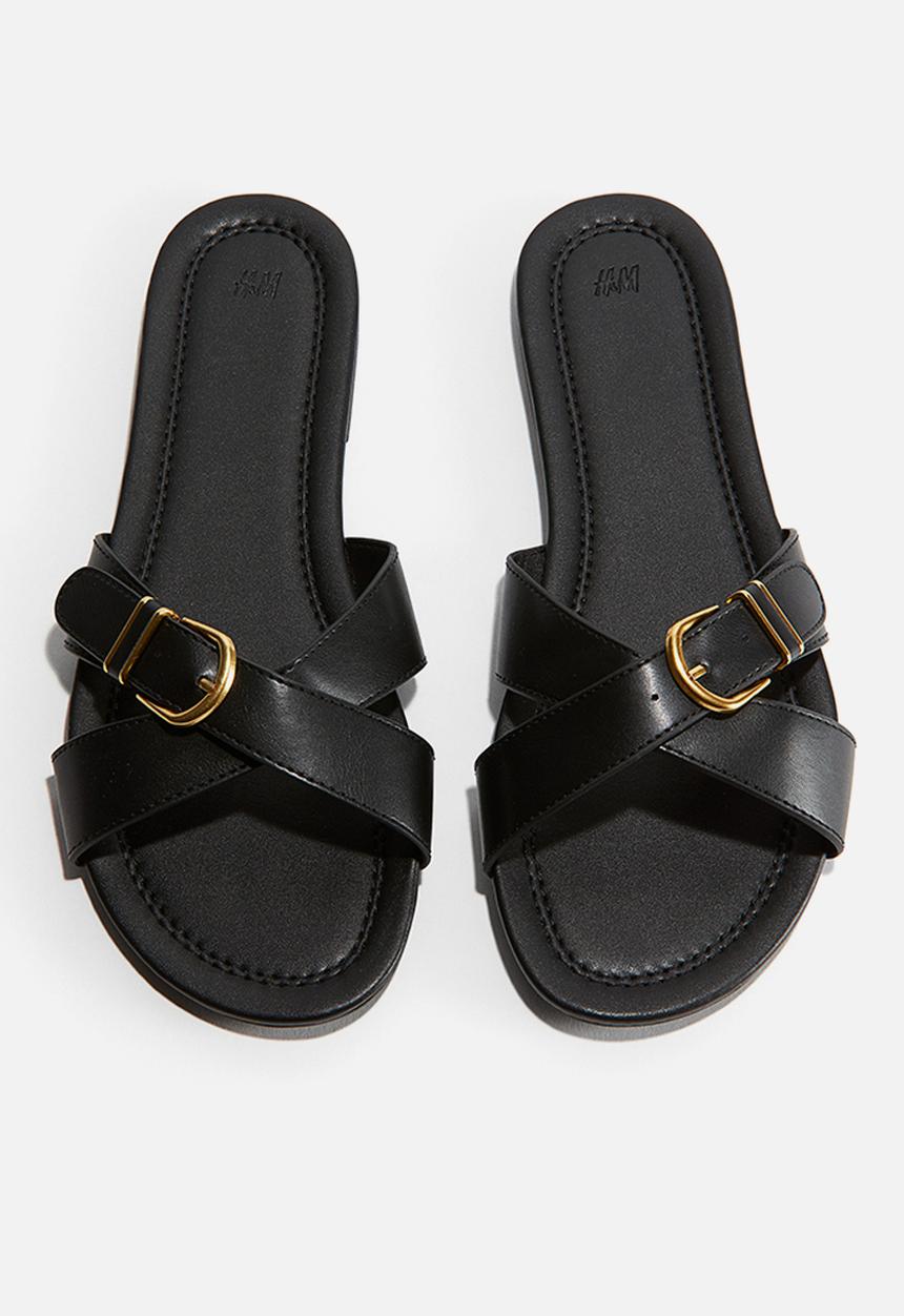 H&M - Buckle-detail sandals - black