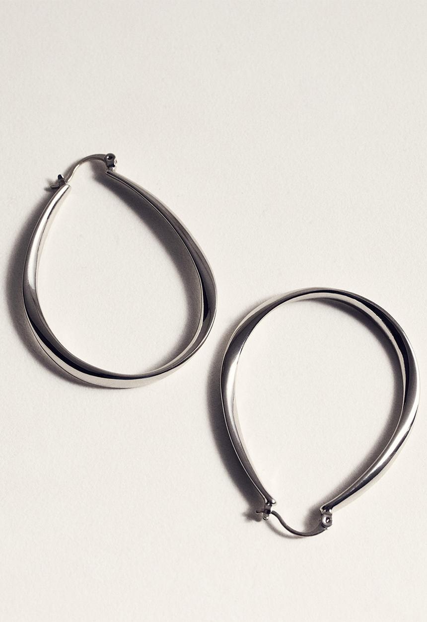 MANGO - Earrings jimema - silver