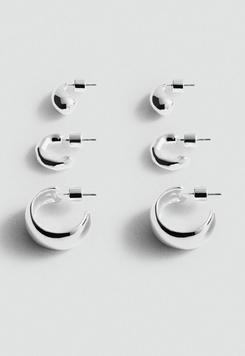 MANGO - Earrings rita - silver