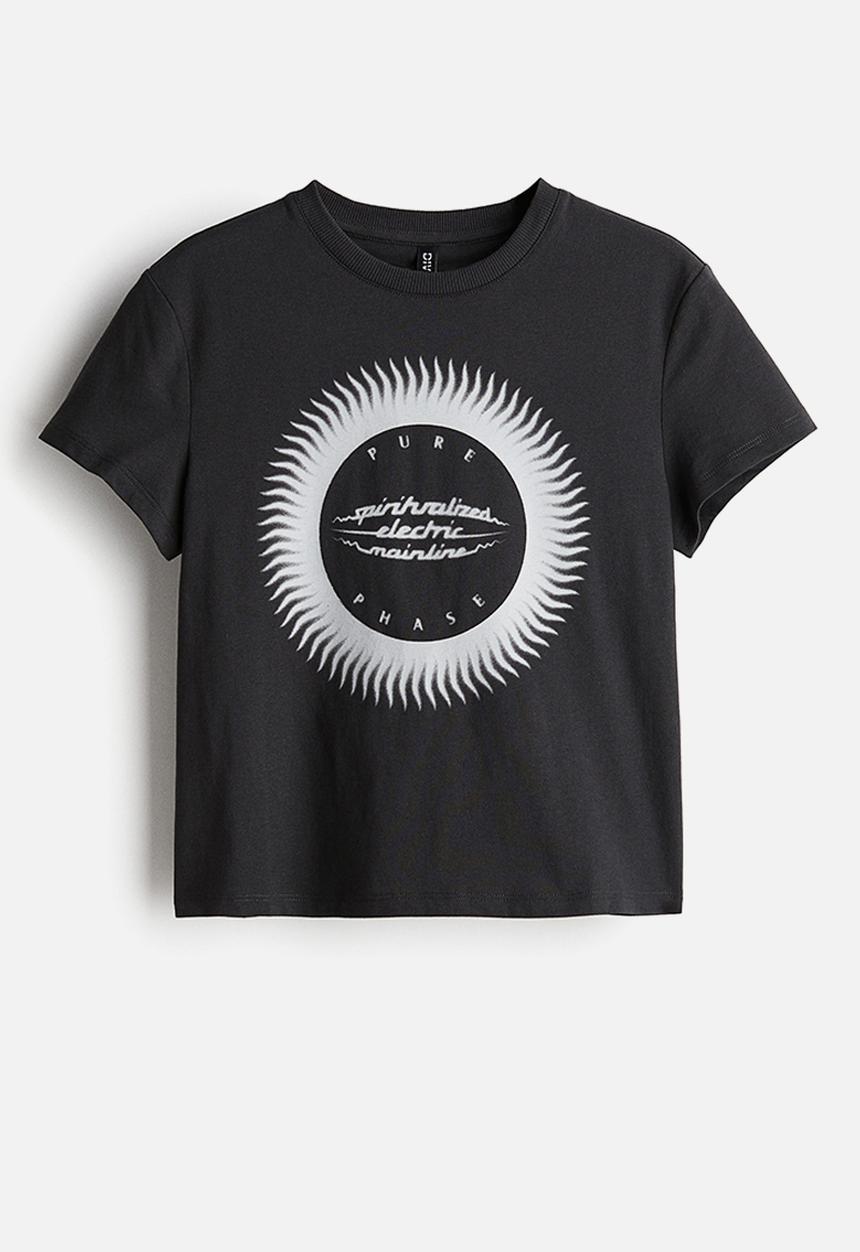 H&M - Printed T-shirt - black spiritualized