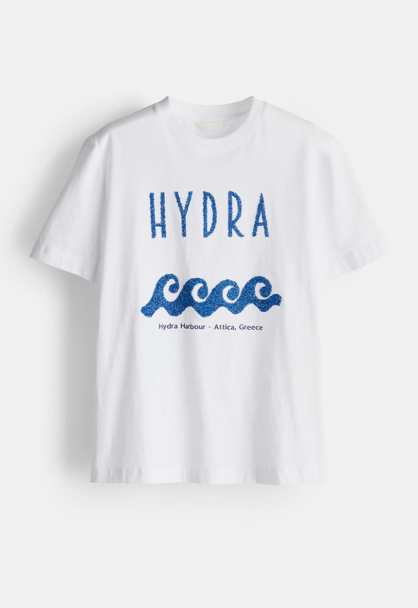 H&M - Print-motif T-shirt - white,multi