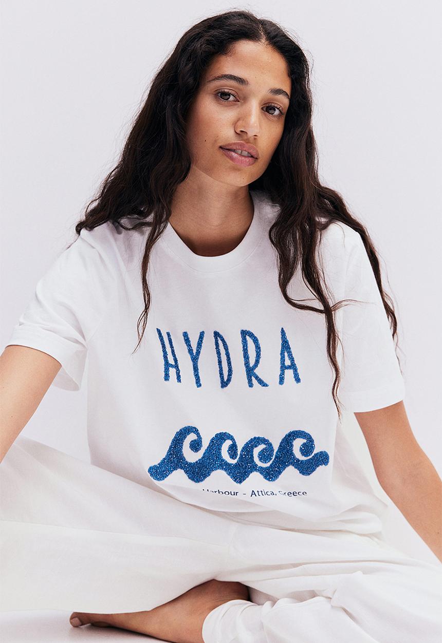 H&M - Print-motif T-shirt - white,multi