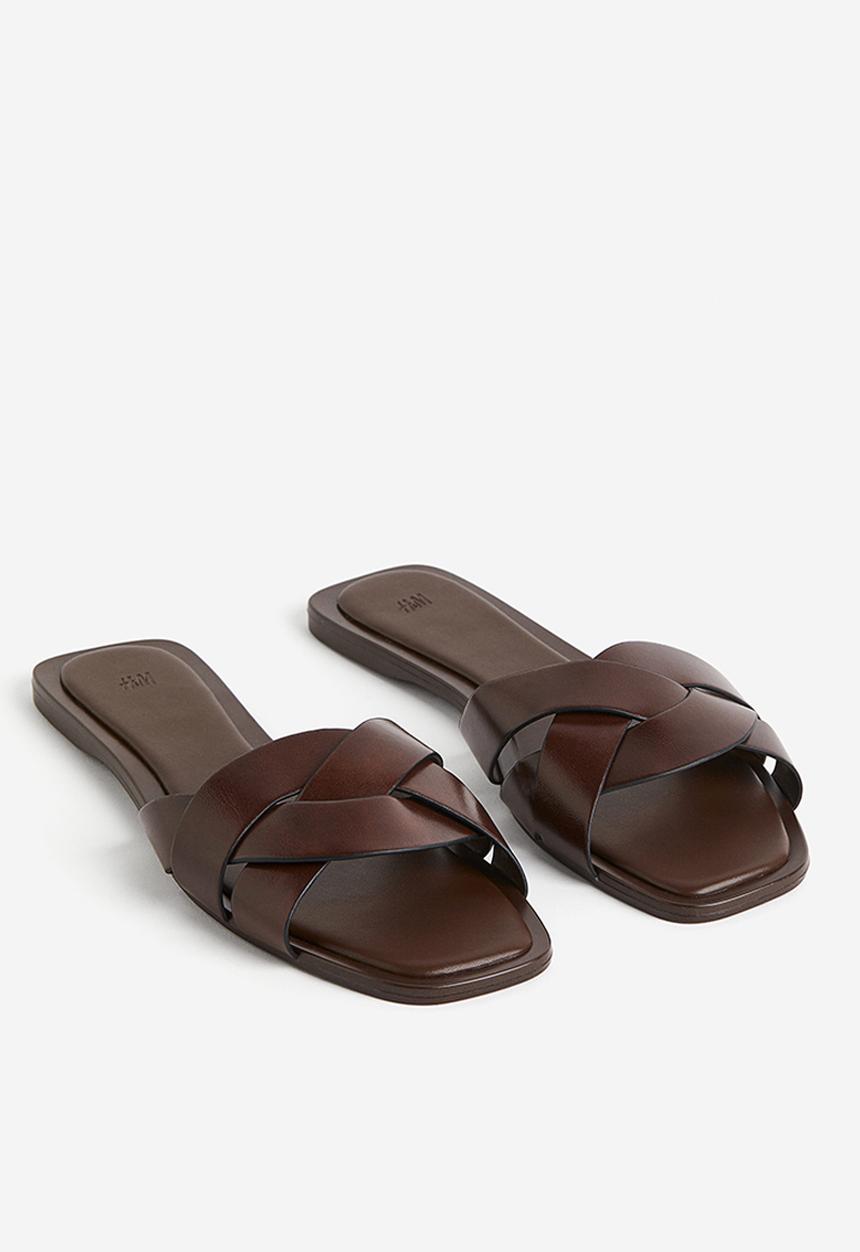 H&M - Braided sandals - dark brown 