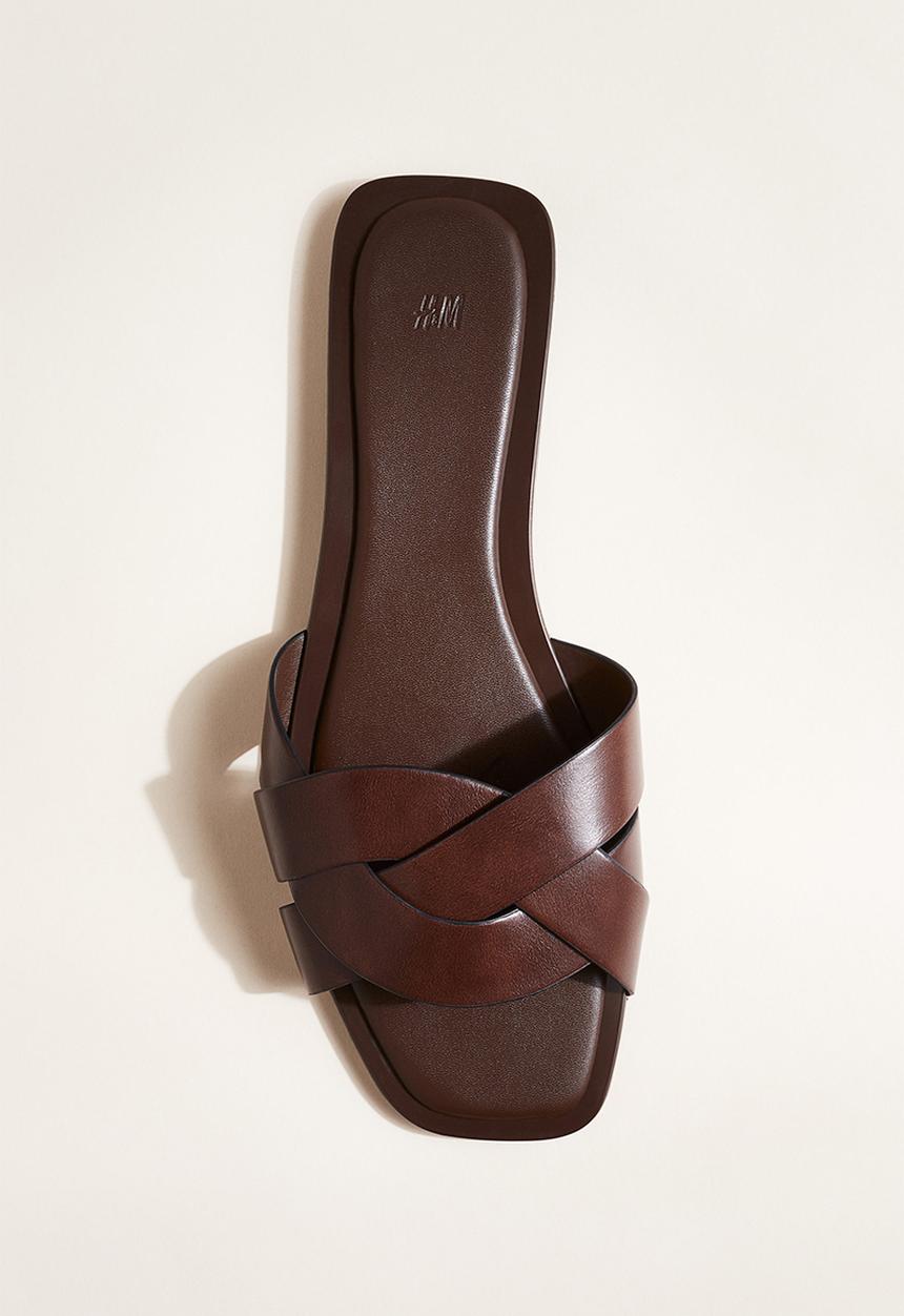 H&M - Braided sandals - dark brown 