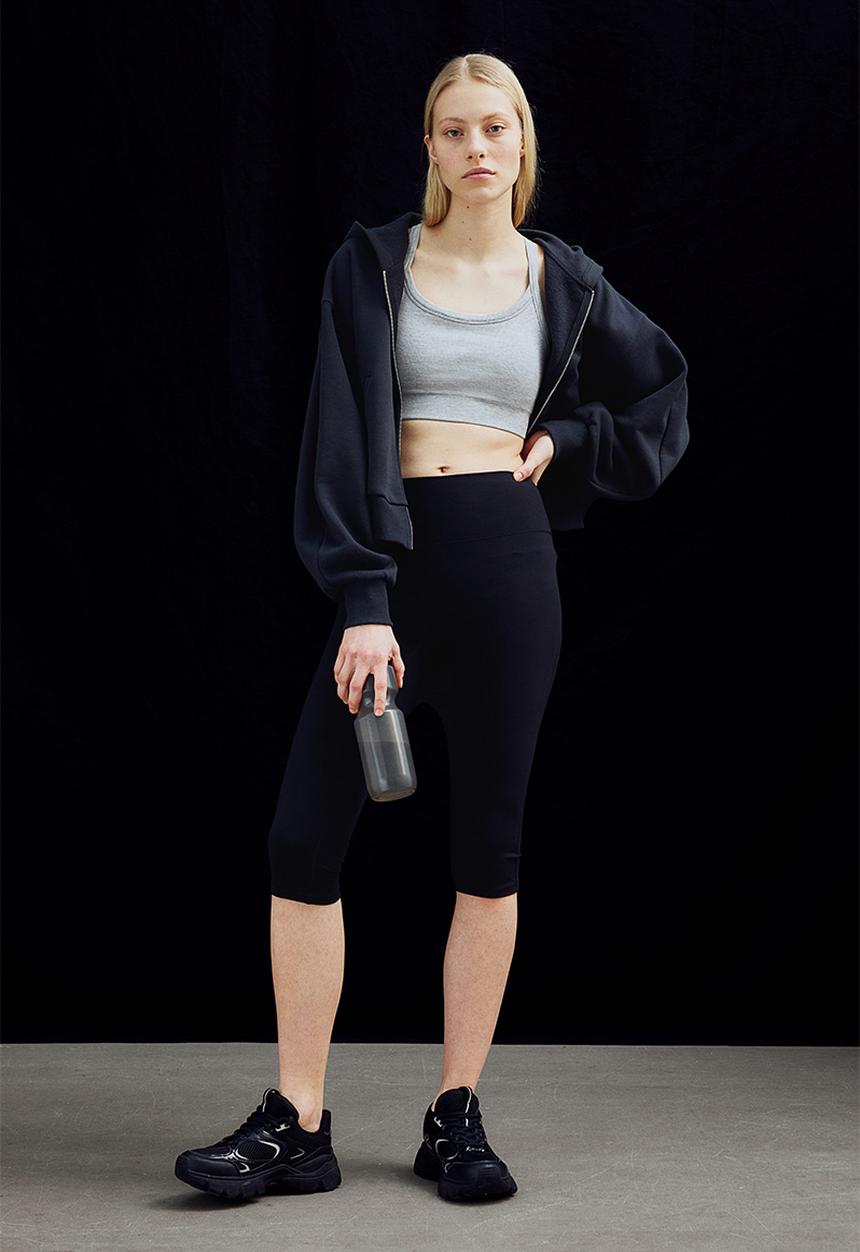 H&M - Drymove™ seamless medium support sports bra - grey