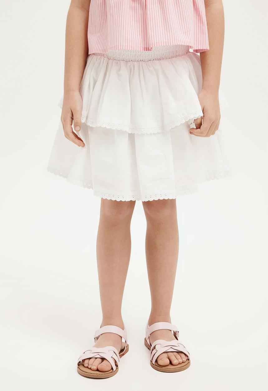 Cotton On - Kennedy ruffle skirt - white