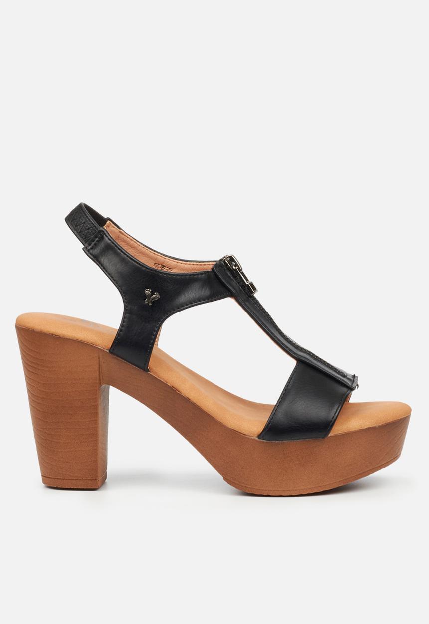 Butterfly Feet - Kayla 5 block heel - black
