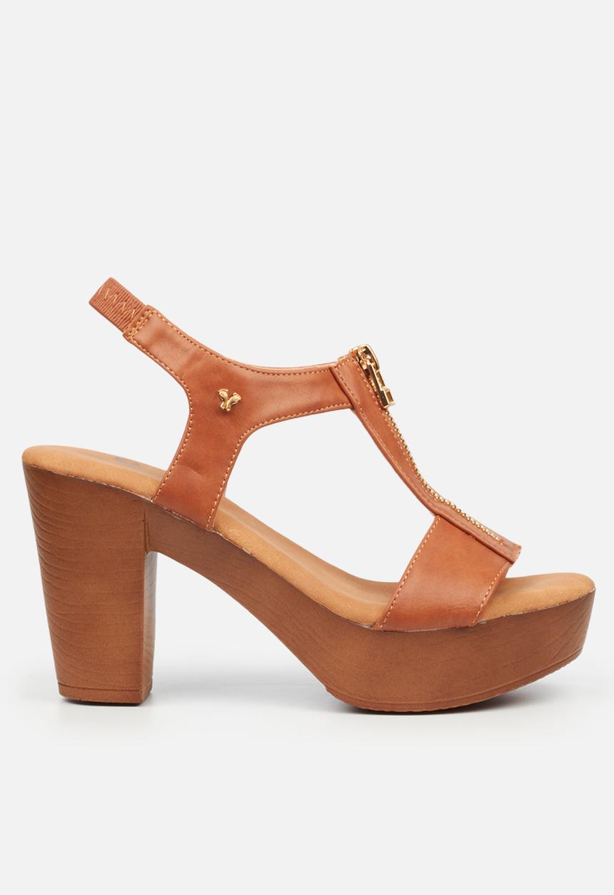 Butterfly Feet - Kayla 5 block heel - tan
