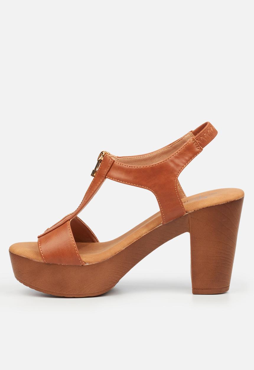 Butterfly Feet - Kayla 5 block heel - tan