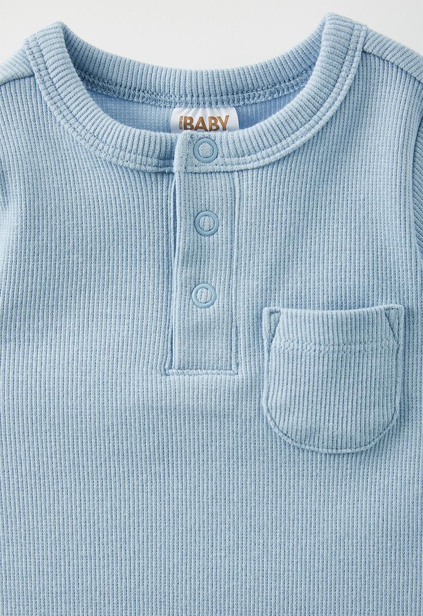 Cotton On - 2 Pack the short sleeve bubbysuit & romper - dusty blue