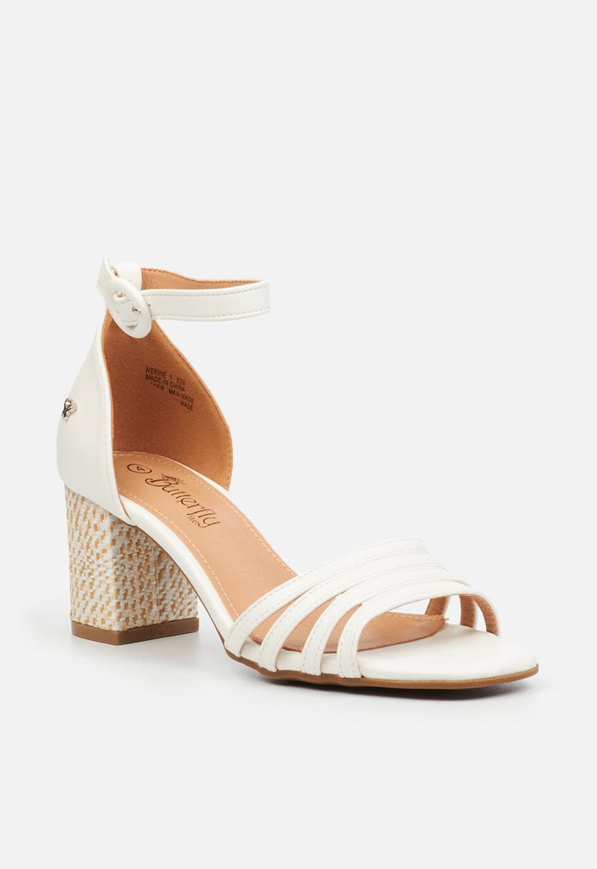 Butterfly Feet - Nerine 1 Block heel - white