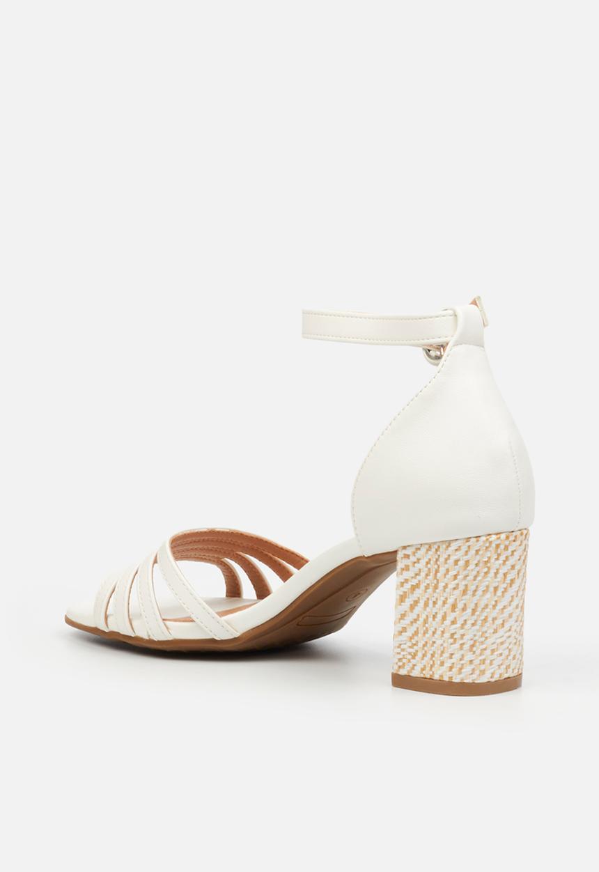 Butterfly Feet - Nerine 1 Block heel - white