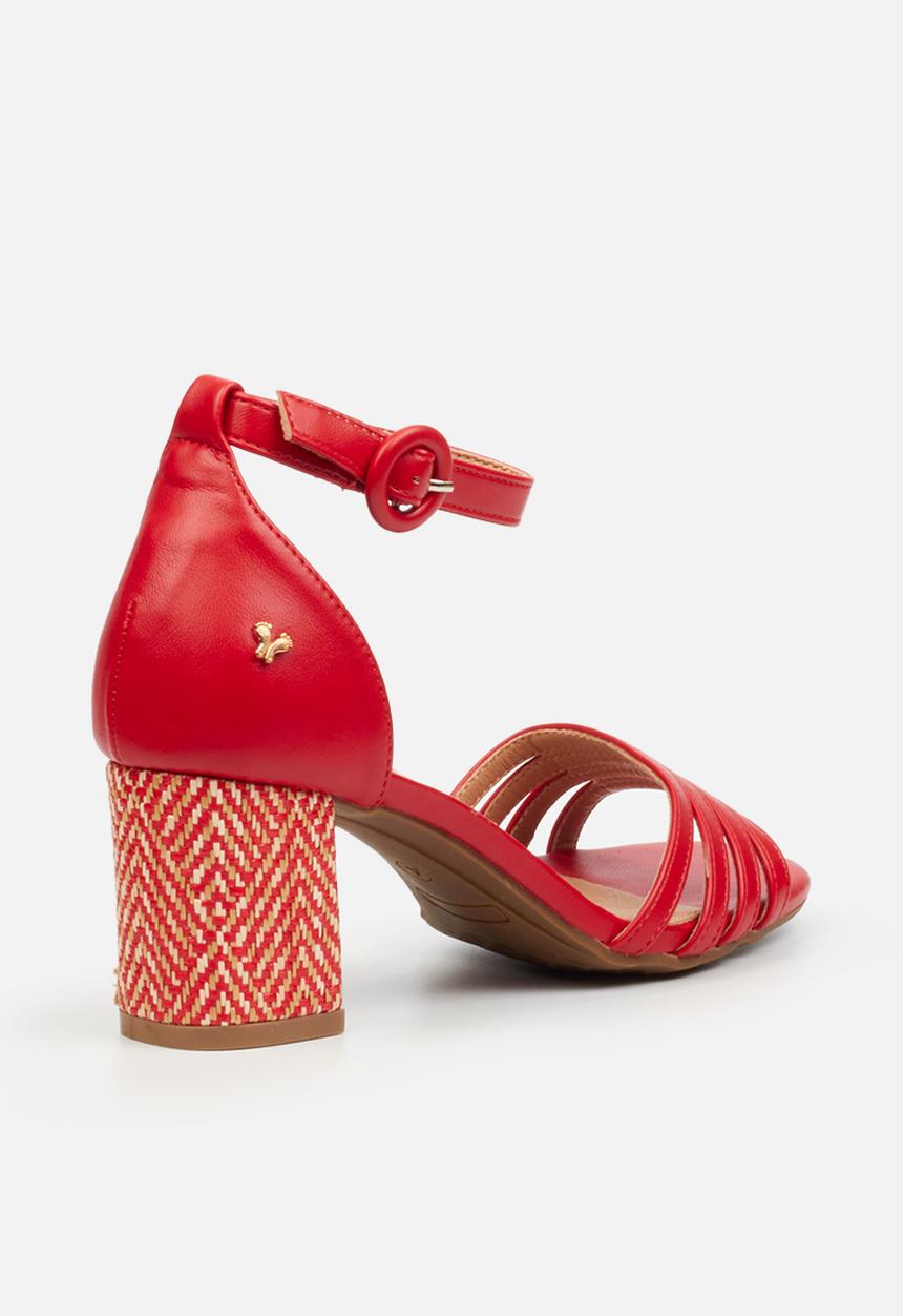 Butterfly Feet - Nerine 1 Block heel - red