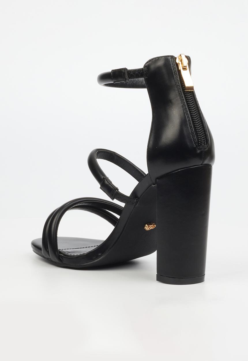 Miss Black - Border 4 block heel - black