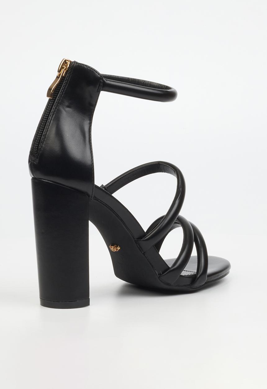 Miss Black - Border 4 block heel - black