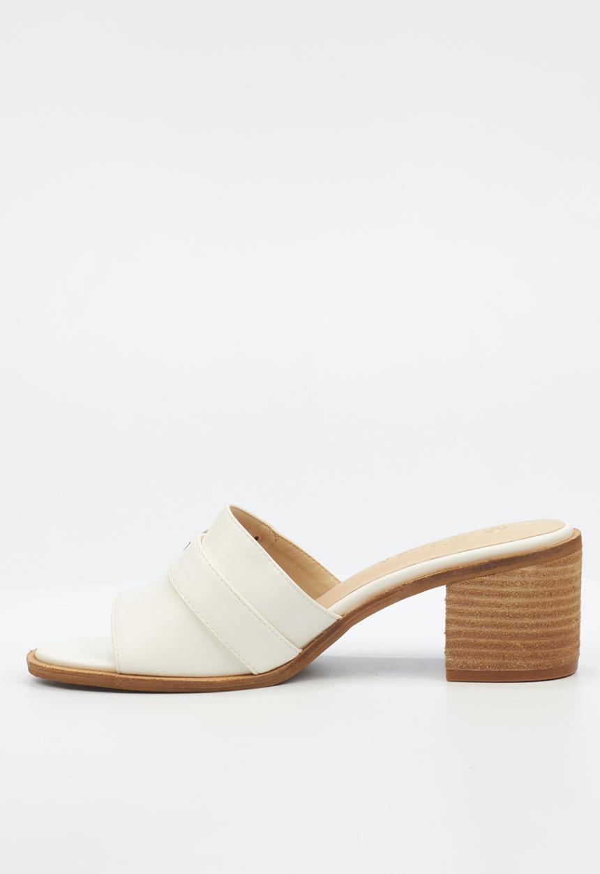 Miss Black - Seranno 1 mule - white