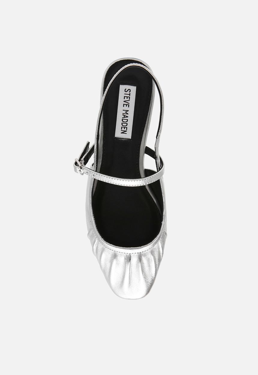 Steve Madden - Grand view slingback - silver leather