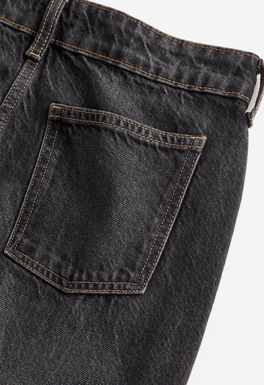 H&M - Denim maxi skirt - black