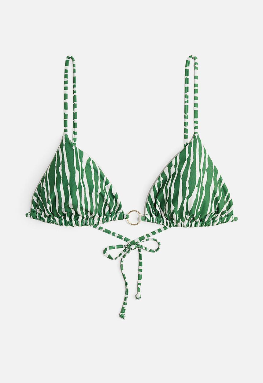 H&M - Padded triangle bikini top - green