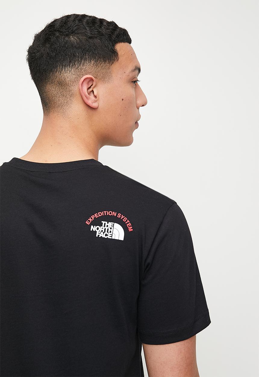 The North Face - M s/s tee expedition system graphic - tnf black