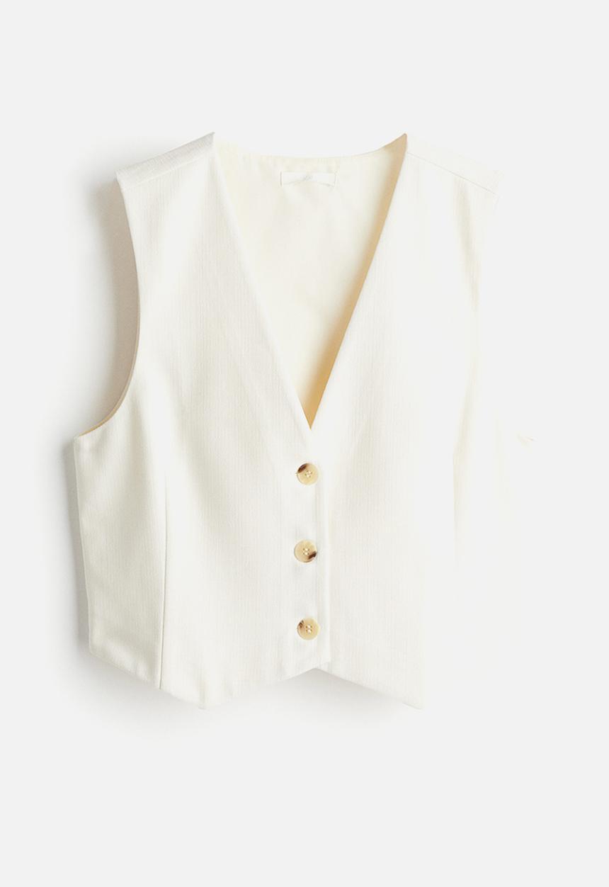 H&M - Suit waistcoat - white