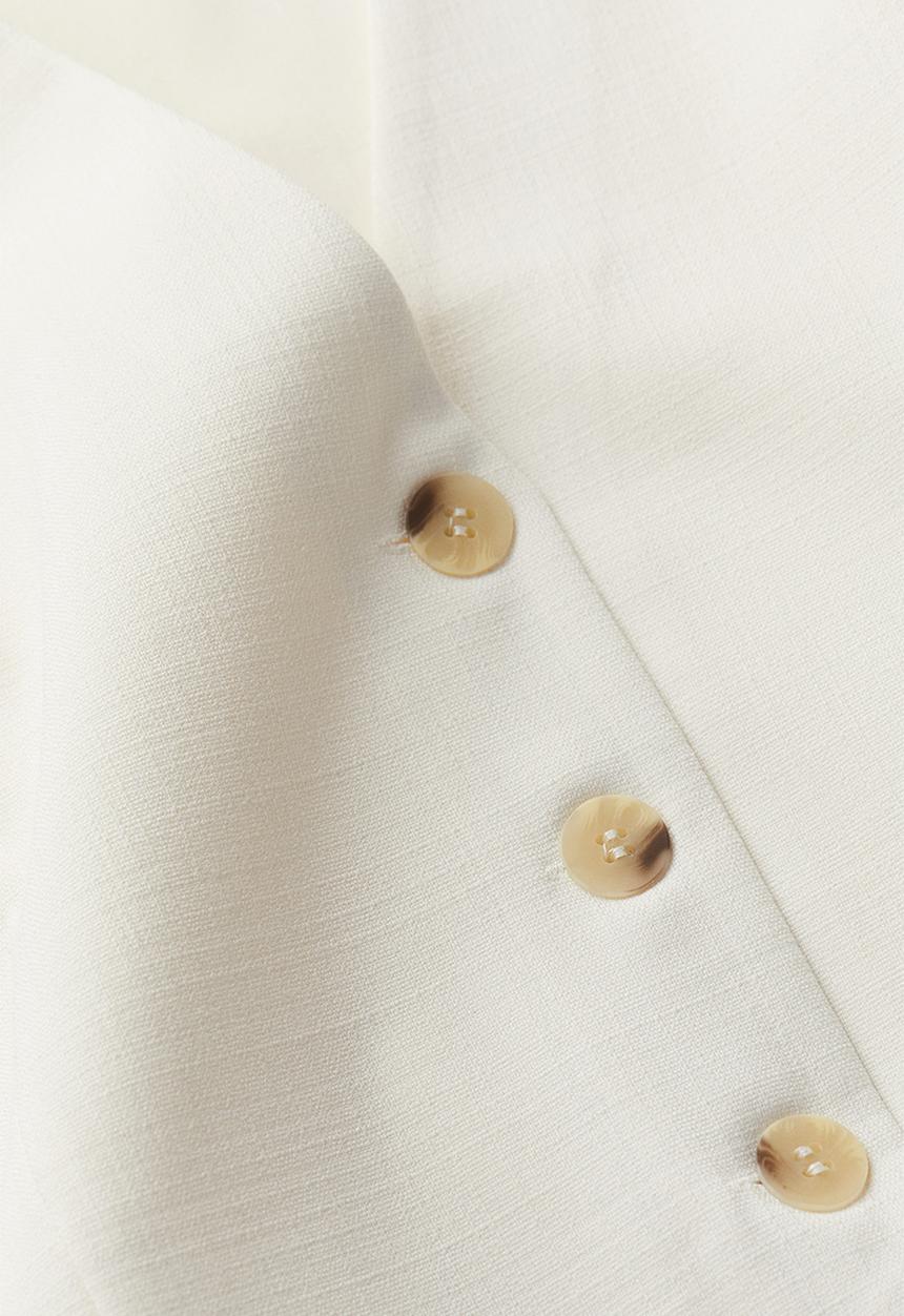 H&M - Suit waistcoat - white
