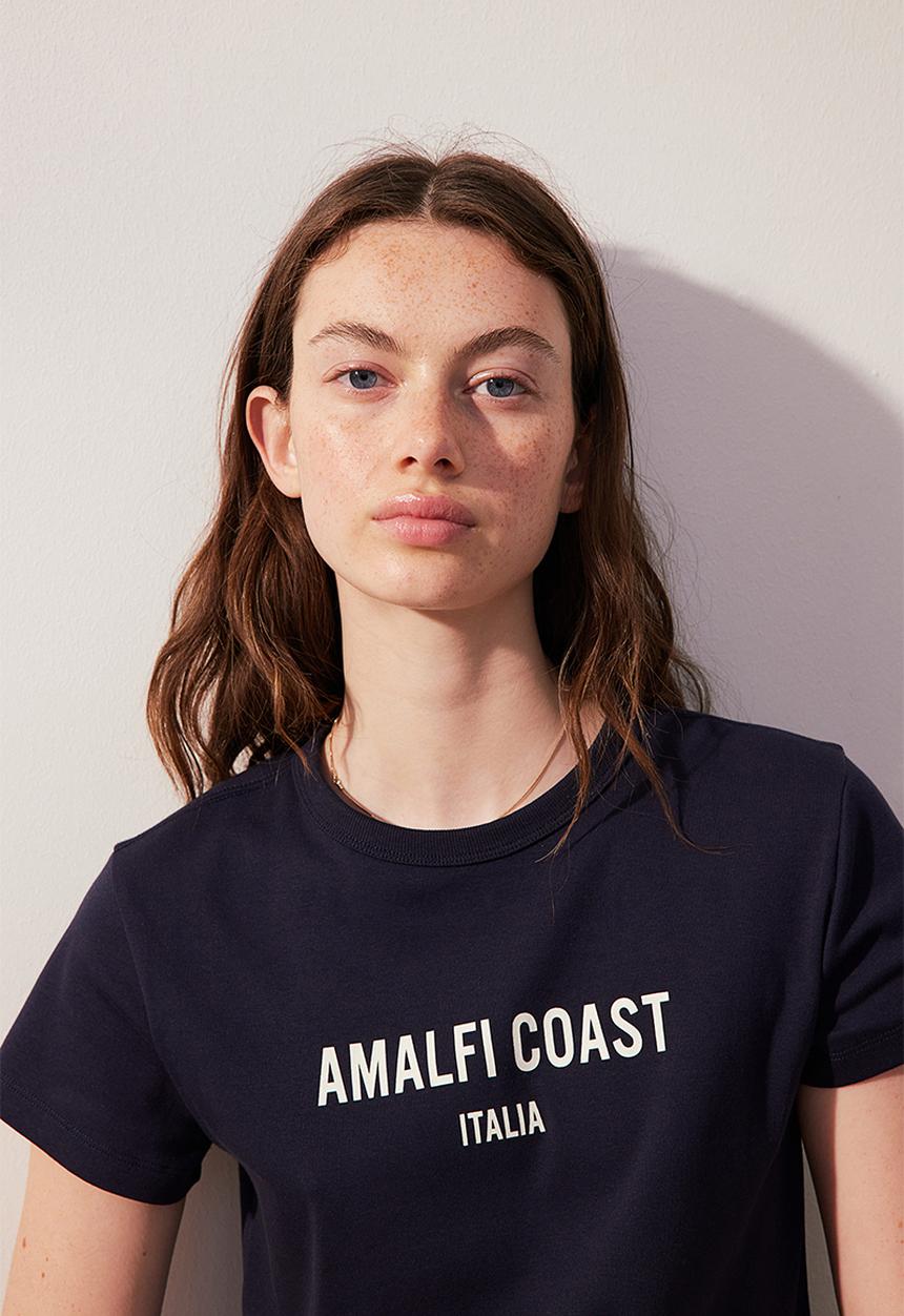 H&M - Fitted cotton T-shirt - blue