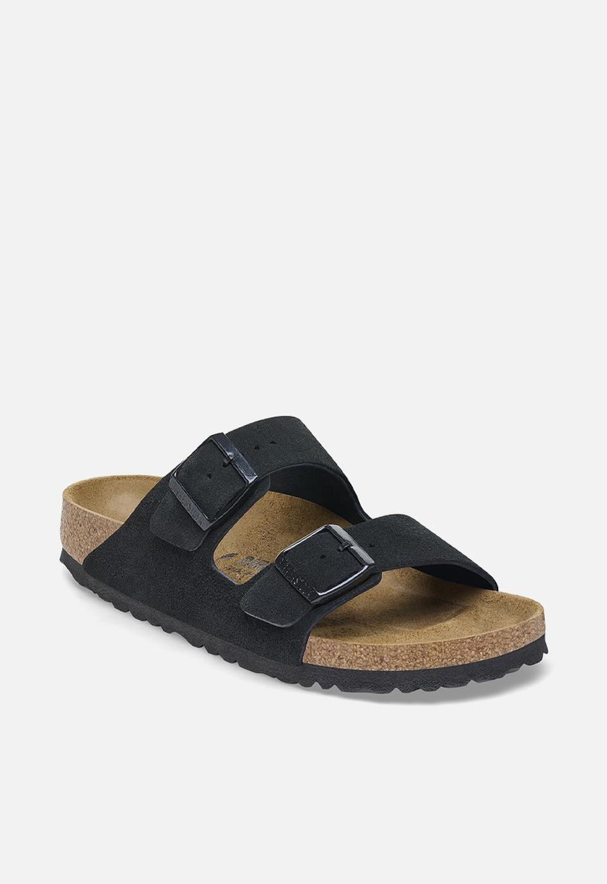 Birkenstock - Arizona suede narrow - black