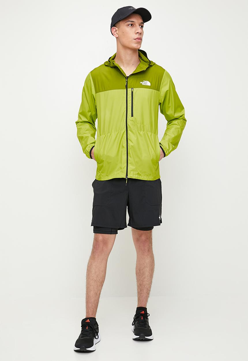The North Face - M higher run wind jacket - meadow grass & oak green