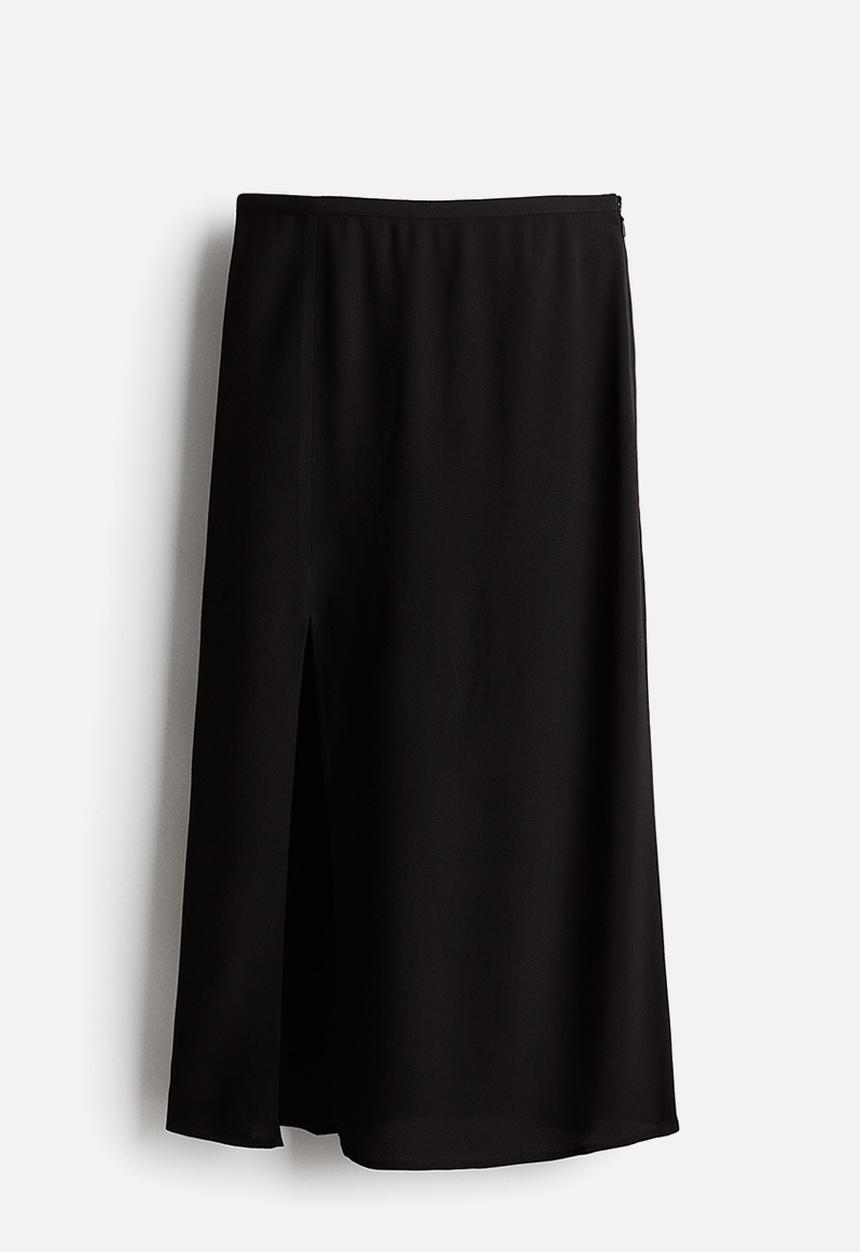 H&M - Crêpe skirt - black