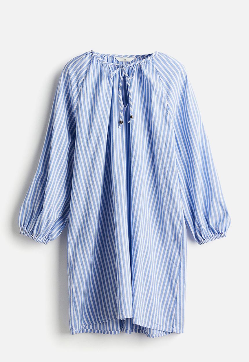 H&M - Tunic dress - light blue striped