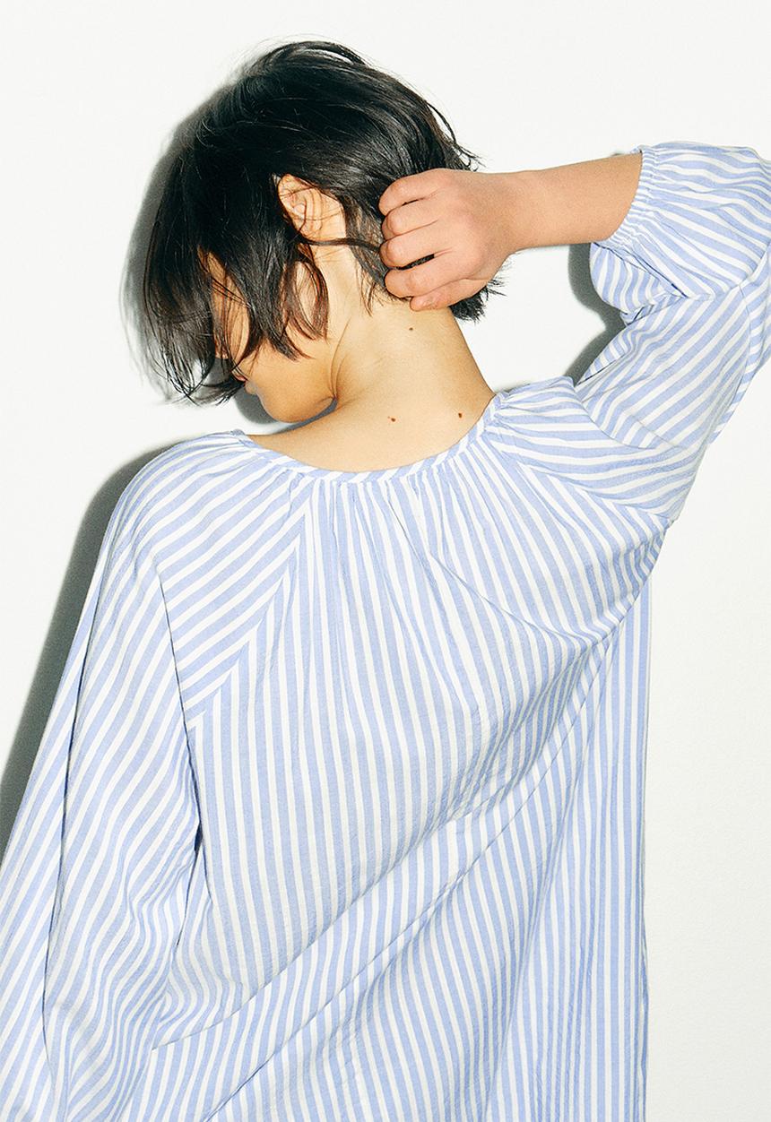 H&M - Tunic dress - light blue striped