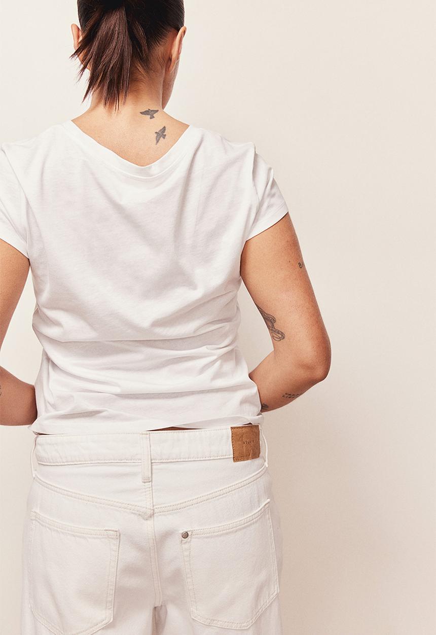 H&M - Cotton T-shirt - white