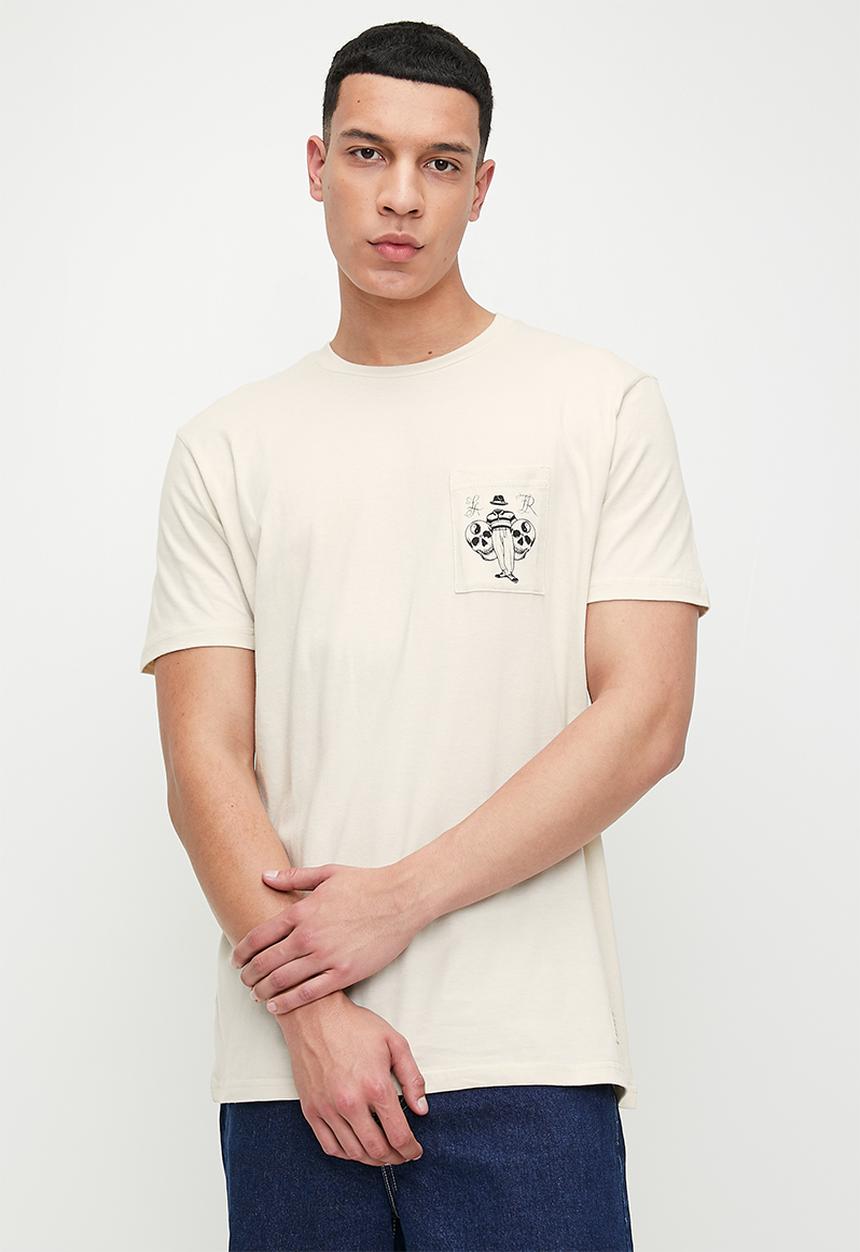 RVCA - Invisible man pocket tee - silver bleach 
