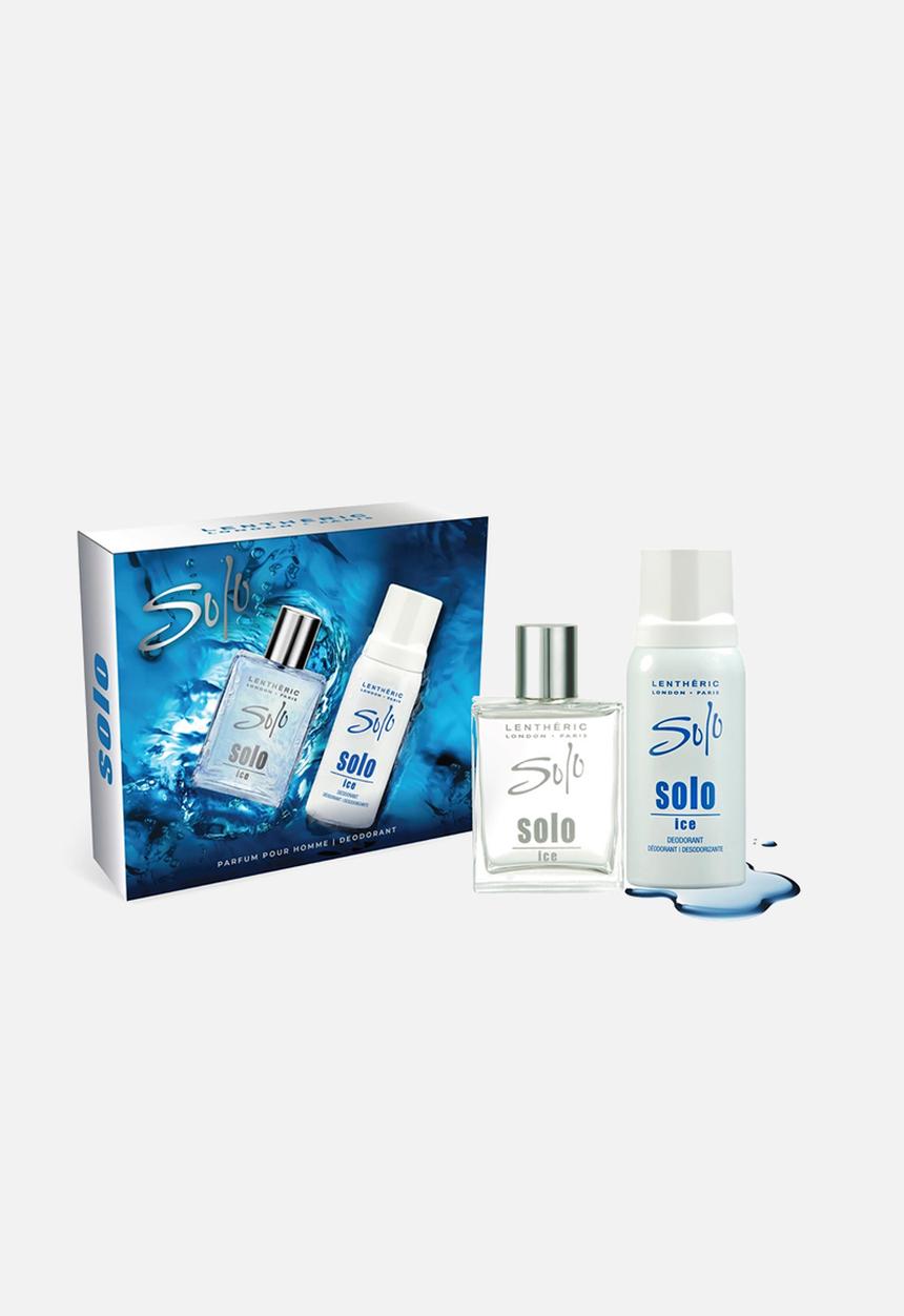 Lentheric  - Lentheric Solo Ice Parfum Pour Homme 50ml & Deodorant 150ml
