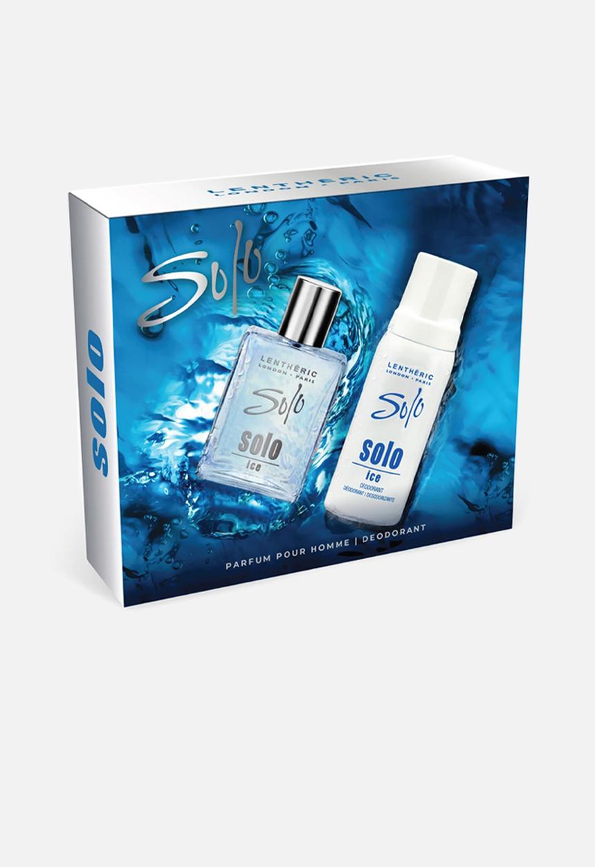 Lentheric  - Lentheric Solo Ice Parfum Pour Homme 50ml & Deodorant 150ml