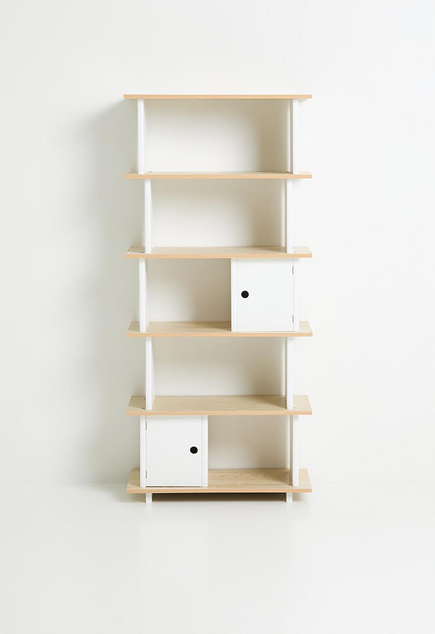 Sixth Floor - Arran shelf - natural & white