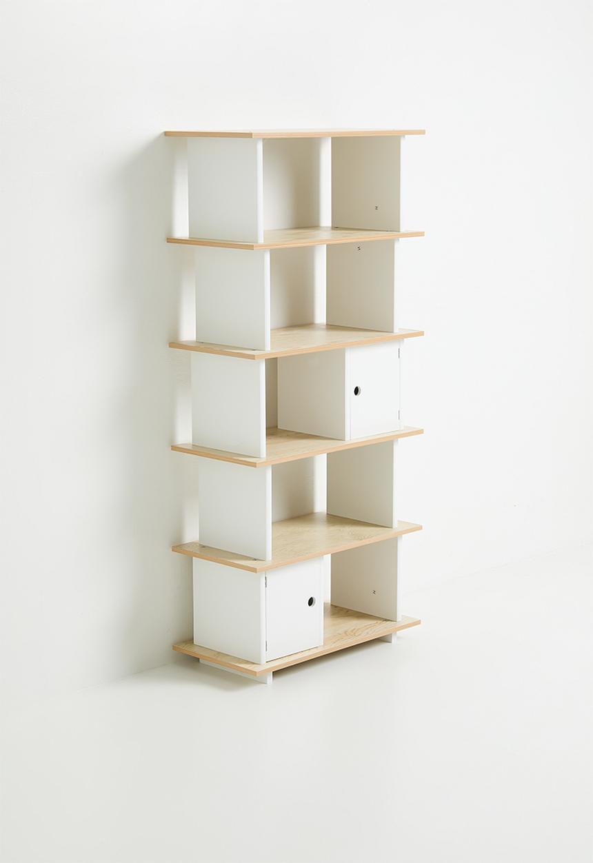 Sixth Floor - Arran shelf - natural & white