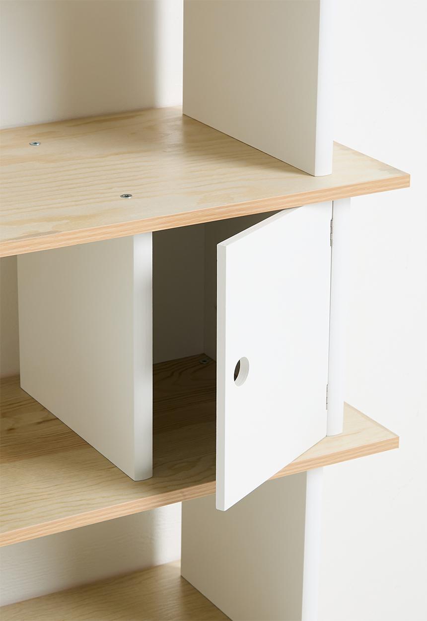 Sixth Floor - Arran shelf - natural & white
