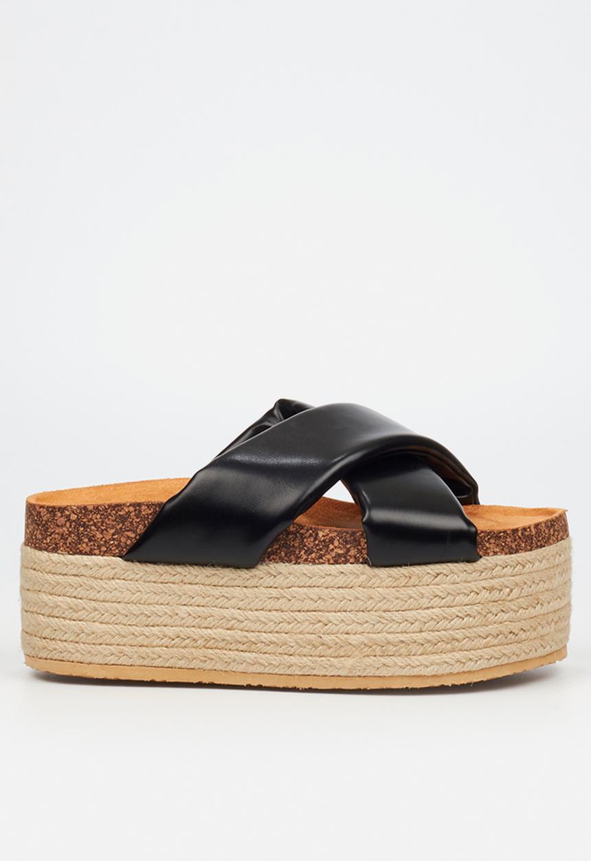 Miss Black - Zahara 4 espadrille - black